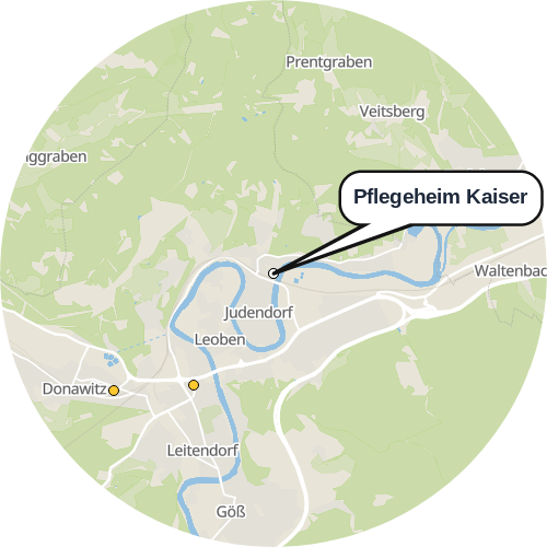 Kartenausschnitt für die Firma Pflegeheim Kaiser