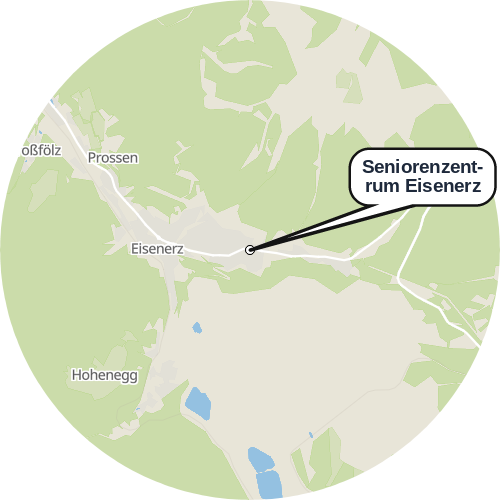Kartenausschnitt für die Firma Seniorenzentrum Eisenerz